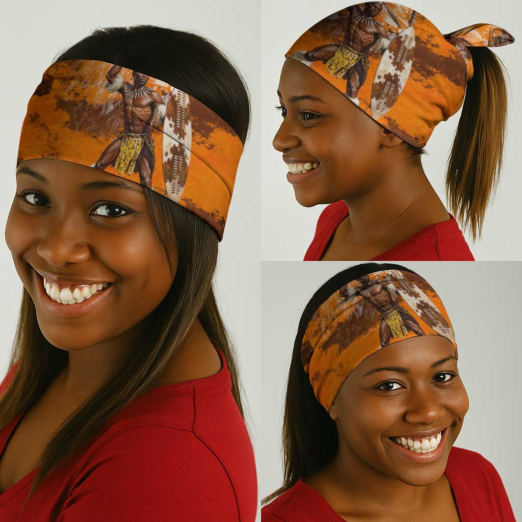Shaka Zulu Neck Gaiter Warrior Fiery Roaring Lion - Never Retreat Never Surrender African Strength and Courage - African Pride