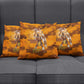 Shaka Zulu Pillow Cover Warrior Fiery Roaring Lion - Never Retreat Never Surrender African Strength and Courage - African Pride