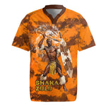 Shaka Zulu Rugby Jersey Warrior Fiery Roaring Lion - Never Retreat Never Surrender African Strength and Courage - African Pride