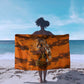 Shaka Zulu Sarong Warrior Fiery Roaring Lion - Never Retreat Never Surrender African Strength and Courage - African Pride