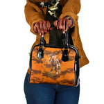 Shaka Zulu Shoulder Handbag Warrior Fiery Roaring Lion - Never Retreat Never Surrender African Strength and Courage - African Pride
