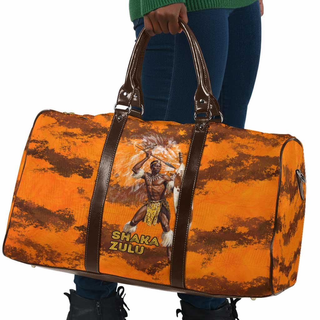 Shaka Zulu Travel Bag Warrior Fiery Roaring Lion - Never Retreat Never Surrender African Strength and Courage - African Pride