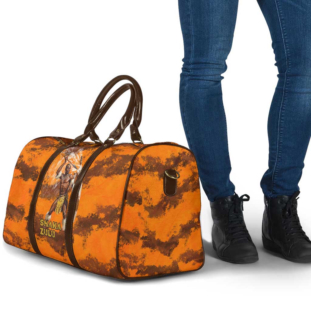 Shaka Zulu Travel Bag Warrior Fiery Roaring Lion - Never Retreat Never Surrender African Strength and Courage - African Pride