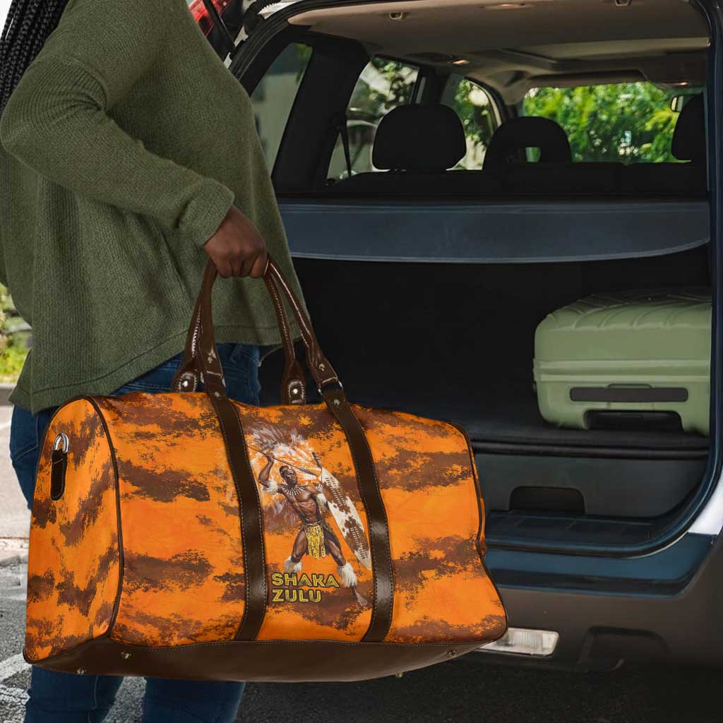 Shaka Zulu Travel Bag Warrior Fiery Roaring Lion - Never Retreat Never Surrender African Strength and Courage - African Pride