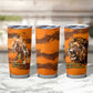 Shaka Zulu Tumbler Cup Warrior Fiery Roaring Lion - Never Retreat Never Surrender African Strength and Courage - African Pride