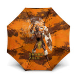 Shaka Zulu Umbrella Warrior Fiery Roaring Lion - Never Retreat Never Surrender African Strength and Courage - African Pride