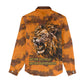 Shaka Zulu Women Casual Shirt Warrior Fiery Roaring Lion - Never Retreat Never Surrender African Strength and Courage - African Pride