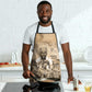 Mansa Musa Apron Sepia Map Historic Pilgrimage Empire Expedition 1324 African Royalty Legacy - African Pride