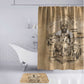 Mansa Musa Bathroom Set Sepia Map Historic Pilgrimage Empire Expedition 1324 African Royalty Legacy - African Pride