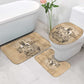 Mansa Musa Bathroom Set Sepia Map Historic Pilgrimage Empire Expedition 1324 African Royalty Legacy - African Pride
