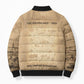 Mansa Musa Bomber Puffer Jacket Sepia Map Historic Pilgrimage Empire Expedition 1324 African Royalty Legacy - African Pride