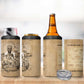 Mansa Musa 4 in 1 Can Cooler Tumbler Sepia Map Historic Pilgrimage Empire Expedition 1324 African Royalty Legacy - African Pride