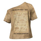 Mansa Musa Cross Shoulder Shirt Sepia Map Historic Pilgrimage Empire Expedition 1324 African Royalty Legacy - African Pride