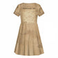 Mansa Musa Kid Short Sleeve Dress Sepia Map Historic Pilgrimage Empire Expedition 1324 African Royalty Legacy - African Pride