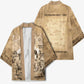 Mansa Musa Kimono Sepia Map Historic Pilgrimage Empire Expedition 1324 African Royalty Legacy - African Pride