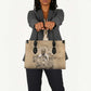 Mansa Musa Leather Bag Sepia Map Historic Pilgrimage Empire Expedition 1324 African Royalty Legacy - African Pride