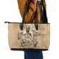 Mansa Musa Leather Tote Bag Sepia Map Historic Pilgrimage Empire Expedition 1324 African Royalty Legacy - African Pride