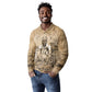 Mansa Musa Long Sleeve Polo Shirt Sepia Map Historic Pilgrimage Empire Expedition 1324 African Royalty Legacy - African Pride