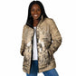 Mansa Musa Padded Jacket Sepia Map Historic Pilgrimage Empire Expedition 1324 African Royalty Legacy - African Pride