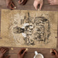Mansa Musa Puzzle Sepia Map Historic Pilgrimage Empire Expedition 1324 African Royalty Legacy - African Pride