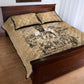 Mansa Musa Quilt Bed Set Sepia Map Historic Pilgrimage Empire Expedition 1324 African Royalty Legacy - African Pride