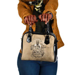 Mansa Musa Shoulder Handbag Sepia Map Historic Pilgrimage Empire Expedition 1324 African Royalty Legacy - African Pride