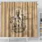 Mansa Musa Shower Curtain Sepia Map Historic Pilgrimage Empire Expedition 1324 African Royalty Legacy - African Pride