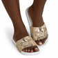 Mansa Musa Slide Sandals Sepia Map Historic Pilgrimage Empire Expedition 1324 African Royalty Legacy - African Pride
