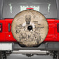 Mansa Musa Spare Tire Cover Sepia Map Historic Pilgrimage Empire Expedition 1324 African Royalty Legacy - African Pride