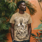 Mansa Musa T shirt Sepia Map Historic Pilgrimage Empire Expedition 1324 African Royalty Legacy - African Pride