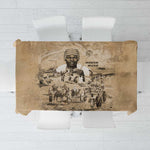 Mansa Musa Tablecloth Sepia Map Historic Pilgrimage Empire Expedition 1324 African Royalty Legacy - African Pride