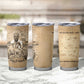 Mansa Musa Tumbler Cup Sepia Map Historic Pilgrimage Empire Expedition 1324 African Royalty Legacy - African Pride