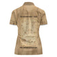Mansa Musa Women Polo Shirt Sepia Map Historic Pilgrimage Empire Expedition 1324 African Royalty Legacy - African Pride