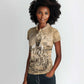 Mansa Musa Women Polo Shirt Sepia Map Historic Pilgrimage Empire Expedition 1324 African Royalty Legacy - African Pride