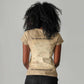 Mansa Musa Women V-Neck T-Shirt Sepia Map Historic Pilgrimage Empire Expedition 1324 African Royalty Legacy - African Pride