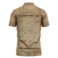 Mansa Musa Zipper Polo Shirt Sepia Map Historic Pilgrimage Empire Expedition 1324 African Royalty Legacy - African Pride