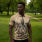 Mansa Musa Zipper Polo Shirt Sepia Map Historic Pilgrimage Empire Expedition 1324 African Royalty Legacy - African Pride