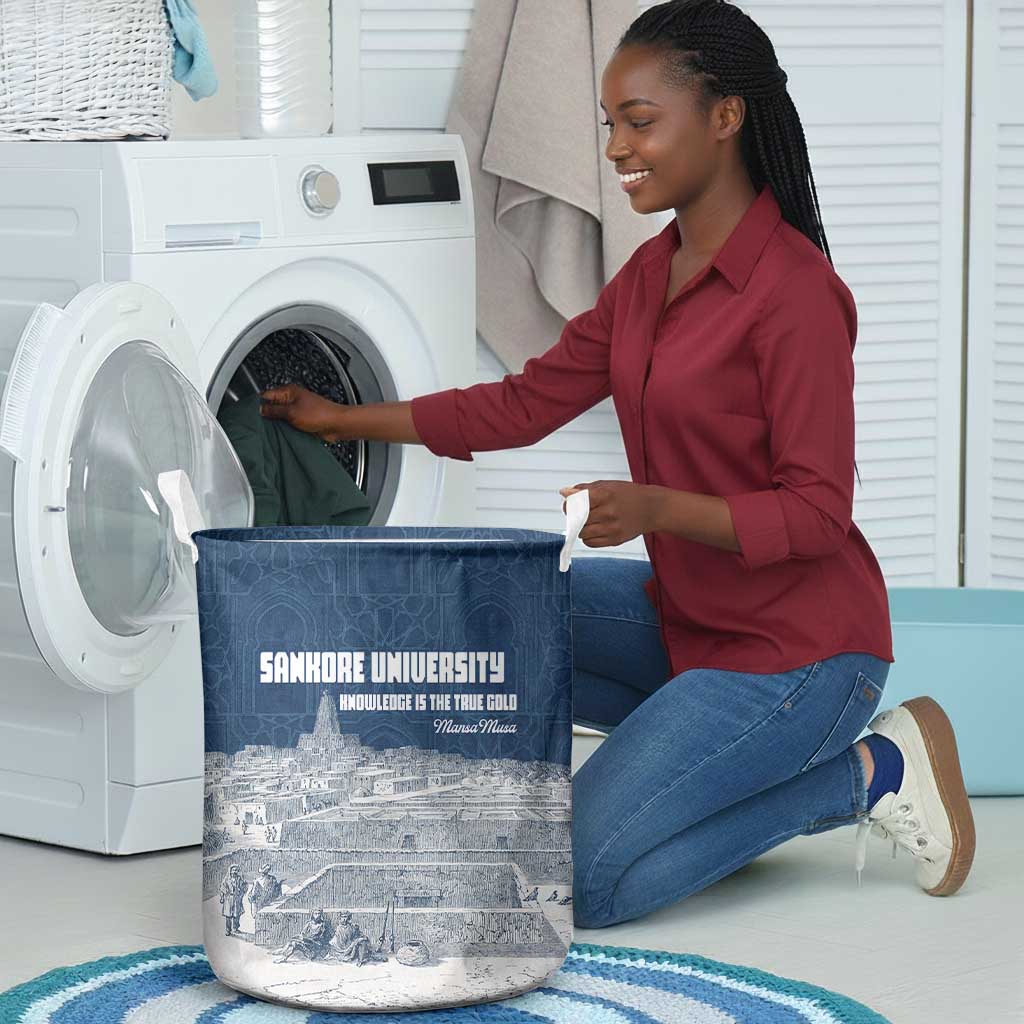 Mansa Musa Sankore University Laundry Basket Knowledge is the True Gold - African Scholarly Legacy - African Pride