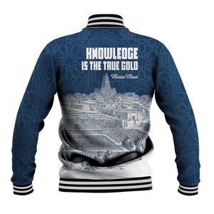 Mansa Musa Sankore University Baseball Jacket Knowledge is the True Gold - African Scholarly Legacy - African Pride