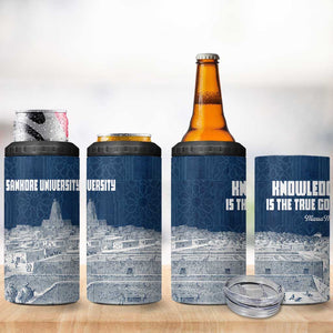 Mansa Musa Sankore University 4 in 1 Can Cooler Tumbler Knowledge is the True Gold - African Scholarly Legacy - African Pride