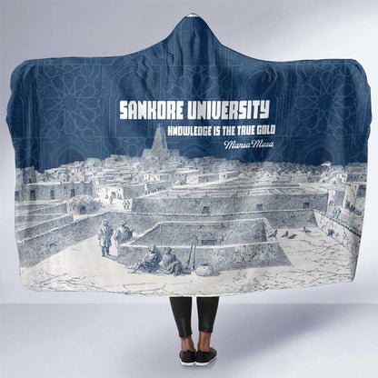 Mansa Musa Sankore University Hooded Blanket Knowledge is the True Gold - African Scholarly Legacy - African Pride