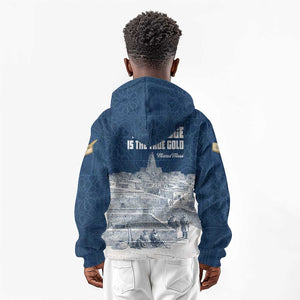 Mansa Musa Sankore University Kid Hoodie Knowledge is the True Gold - African Scholarly Legacy - African Pride