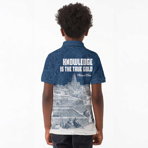 Mansa Musa Sankore University Kid Polo Shirt Knowledge is the True Gold - African Scholarly Legacy - African Pride