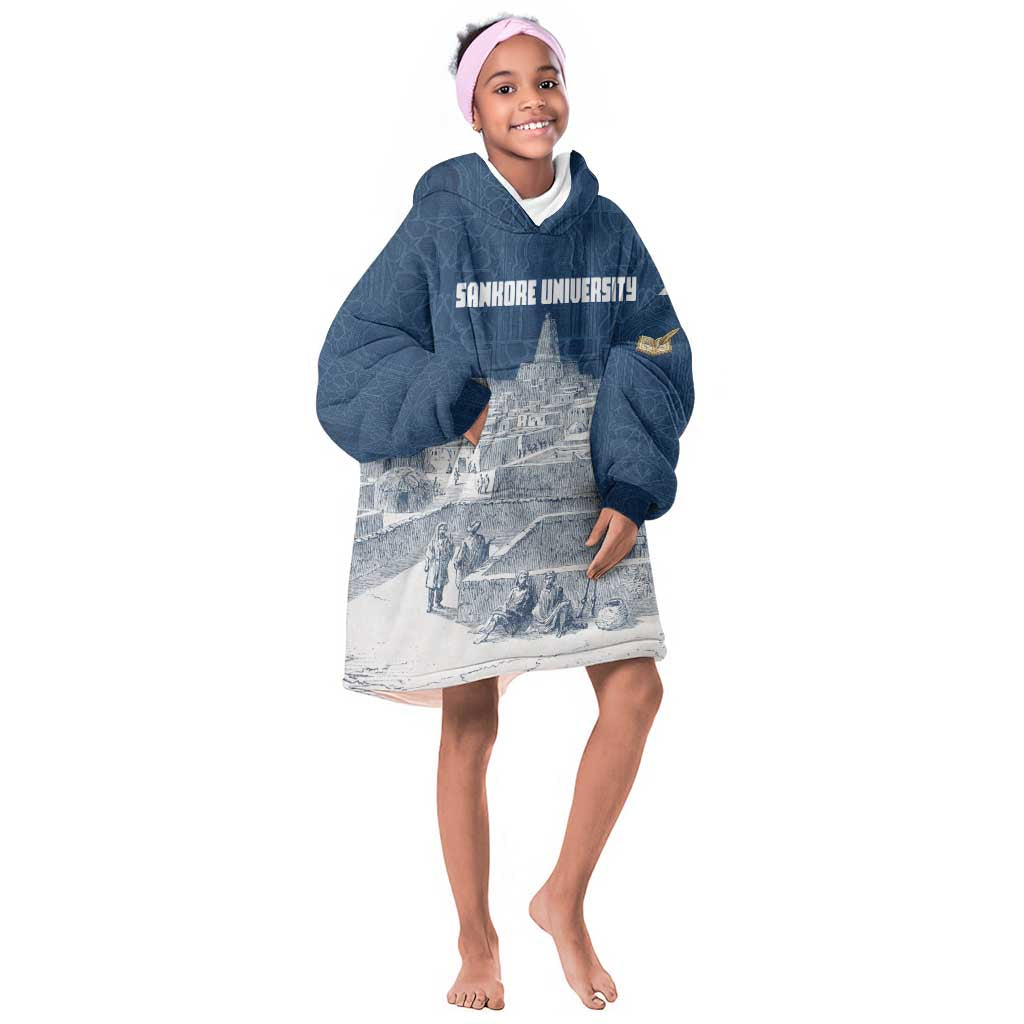 Mansa Musa Sankore University Kid Wearable Blanket Hoodie Knowledge is the True Gold - African Scholarly Legacy - African Pride