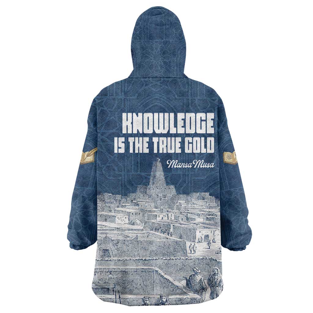 Mansa Musa Sankore University Kid Wearable Blanket Hoodie Knowledge is the True Gold - African Scholarly Legacy - African Pride