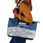 Mansa Musa Sankore University Leather Tote Bag Knowledge is the True Gold - African Scholarly Legacy - African Pride