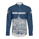Mansa Musa Sankore University Long Sleeve Button Shirt Knowledge is the True Gold - African Scholarly Legacy - African Pride