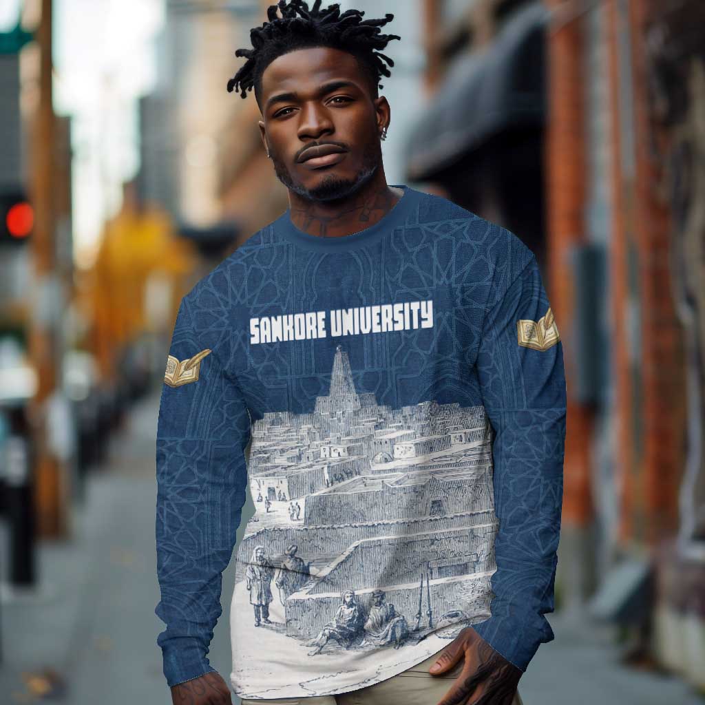 Mansa Musa Sankore University Long Sleeve Shirt Knowledge is the True Gold - African Scholarly Legacy - African Pride