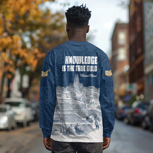 Mansa Musa Sankore University Long Sleeve Shirt Knowledge is the True Gold - African Scholarly Legacy - African Pride