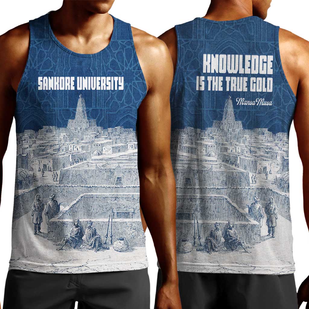 Mansa Musa Sankore University Men Tank Top Knowledge is the True Gold - African Scholarly Legacy - African Pride